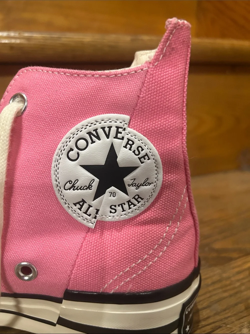 Converse Chuck Taylor All Star platform sneakers in pink canvas